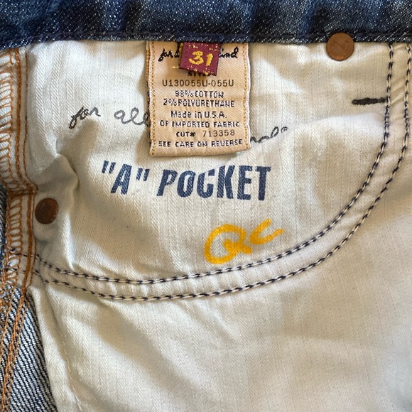 7 For All Mankind  Crystal Vintage Distressed Jeans NeverUsed - Picture 9 of 16